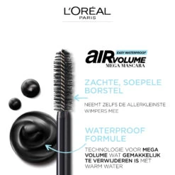 L'Oreal Lu0027Oréal Air Mega Volume Mascara 01 Black Waterproof -Geselecteerde Mode-Cosmeticawinkels 1019296 4