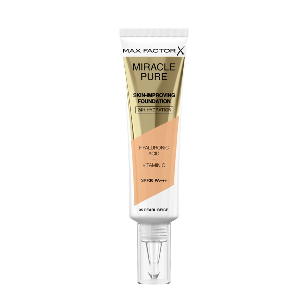 Max Factor Miracle Pure Foundation 035 Pearl Beige Max Factor Miracle Pure Foundation 035 Pearl Beige -Geselecteerde Mode-Cosmeticawinkels 1041198