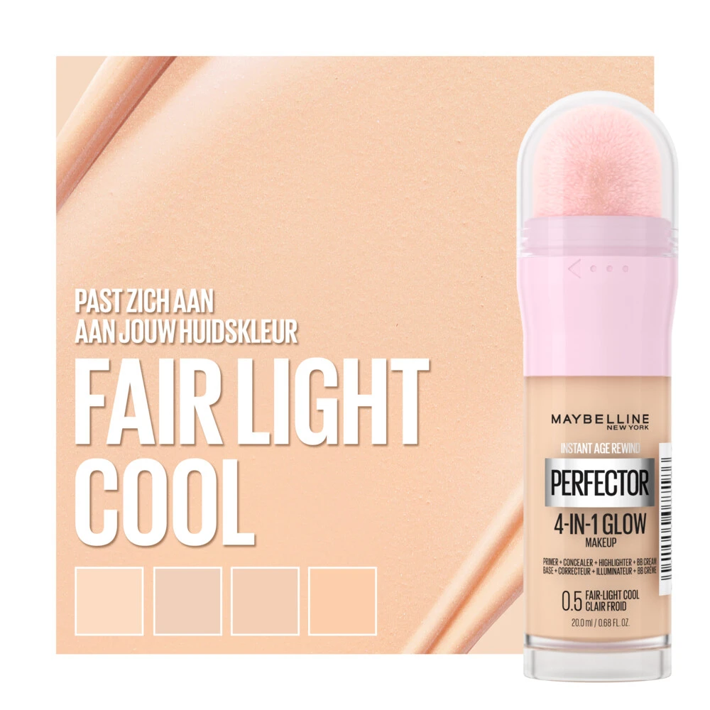 Maybelline Instant Anti-Age Perfector 4-in-1 Glow Fair Light Cool - Primer, Concealer, Highlighter en BB-Cream in één Maybelline Instant Anti-Age Perfector 4-in-1 Glow Fair Light Cool - Primer, Concealer, Highlighter En BB-Cream In één -Geselecteerde Mode-Cosmeticawinkels 1050978 3