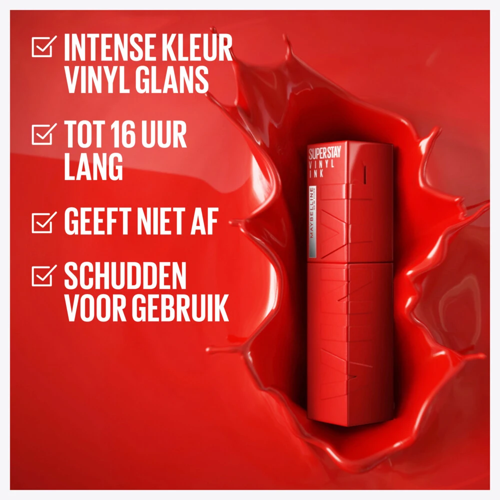 Maybelline MNY Vinyl Ink Lippenstift 25 Red-Hot Maybelline MNY Vinyl Ink Lippenstift 25 Red-Hot -Geselecteerde Mode-Cosmeticawinkels 1051419 4
