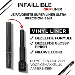 L'Oreal Lu0027Oréal Infaillible Grip 24H Vinyl Liquid Eyeliner Zwart 5 L'Oreal Lu0027Oréal Infaillible Grip 24H Vinyl Liquid Eyeliner Zwart -Geselecteerde Mode-Cosmeticawinkels 1071944 4