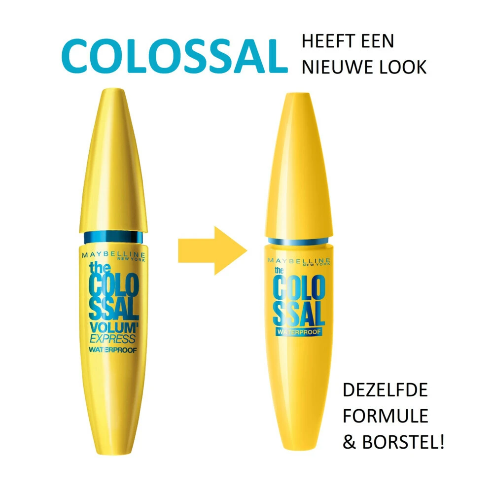 Maybelline Volumu0027 Express Colossal Waterproof Zwart Mascara Maybelline Volumu0027 Express Colossal Waterproof Zwart Mascara -Geselecteerde Mode-Cosmeticawinkels 969184 2