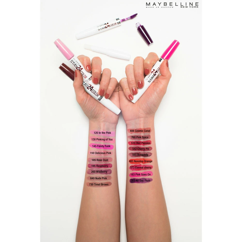 Maybelline SuperStay 24h 260 Wildberry Lippenstift Maybelline SuperStay 24h 260 Wildberry Lippenstift -Geselecteerde Mode-Cosmeticawinkels 969456 4
