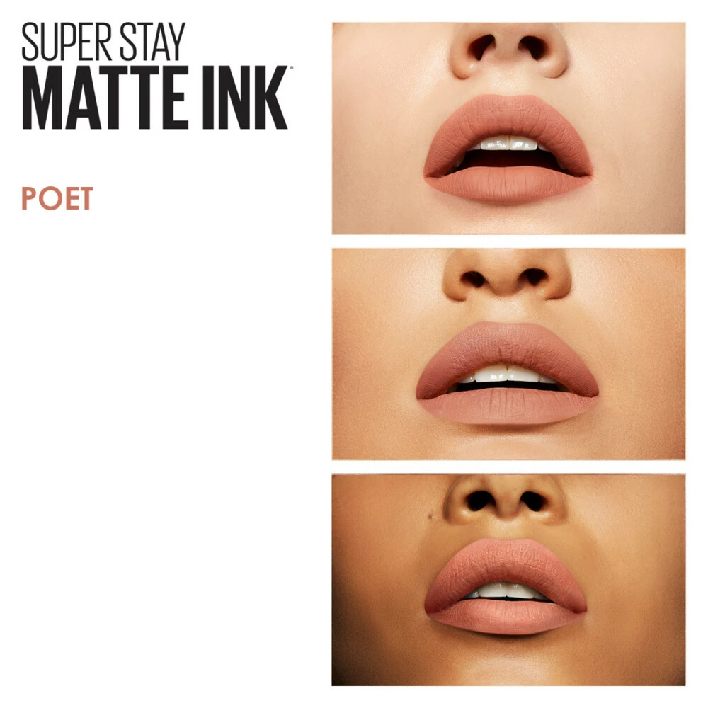 Maybelline SuperStay 24h Matte Ink Lippenstift 60 Poet Maybelline SuperStay 24h Matte Ink Lippenstift 60 Poet -Geselecteerde Mode-Cosmeticawinkels 991316 4